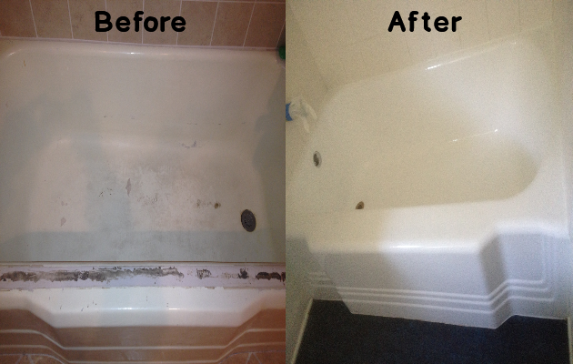 Before and After Bathtub Refinishing