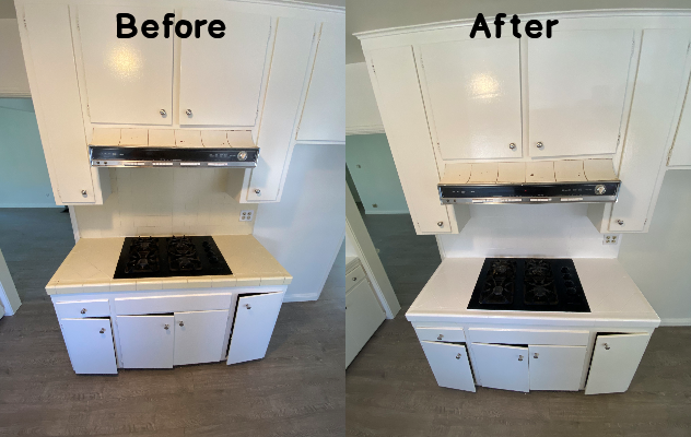 Before and After Countertop Reglazing